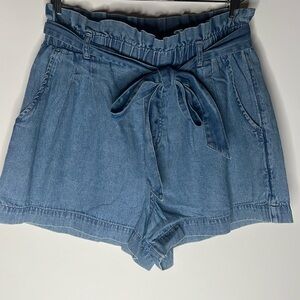 American Eagle denim paper bag shorts